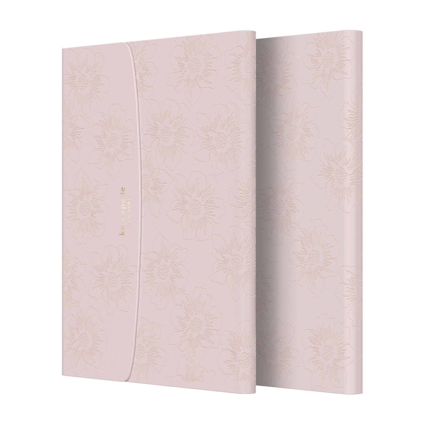 KSNY iPad 7/8/9 10.2 Envelope Folio, Reverse Hollyhock/Pale Vellum PU/Gold