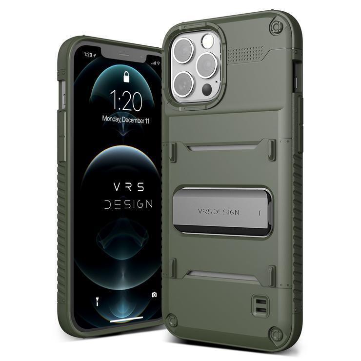 VRS Design iPhone 12 / iPhone 12 Pro Quickstand, Black/Bronze