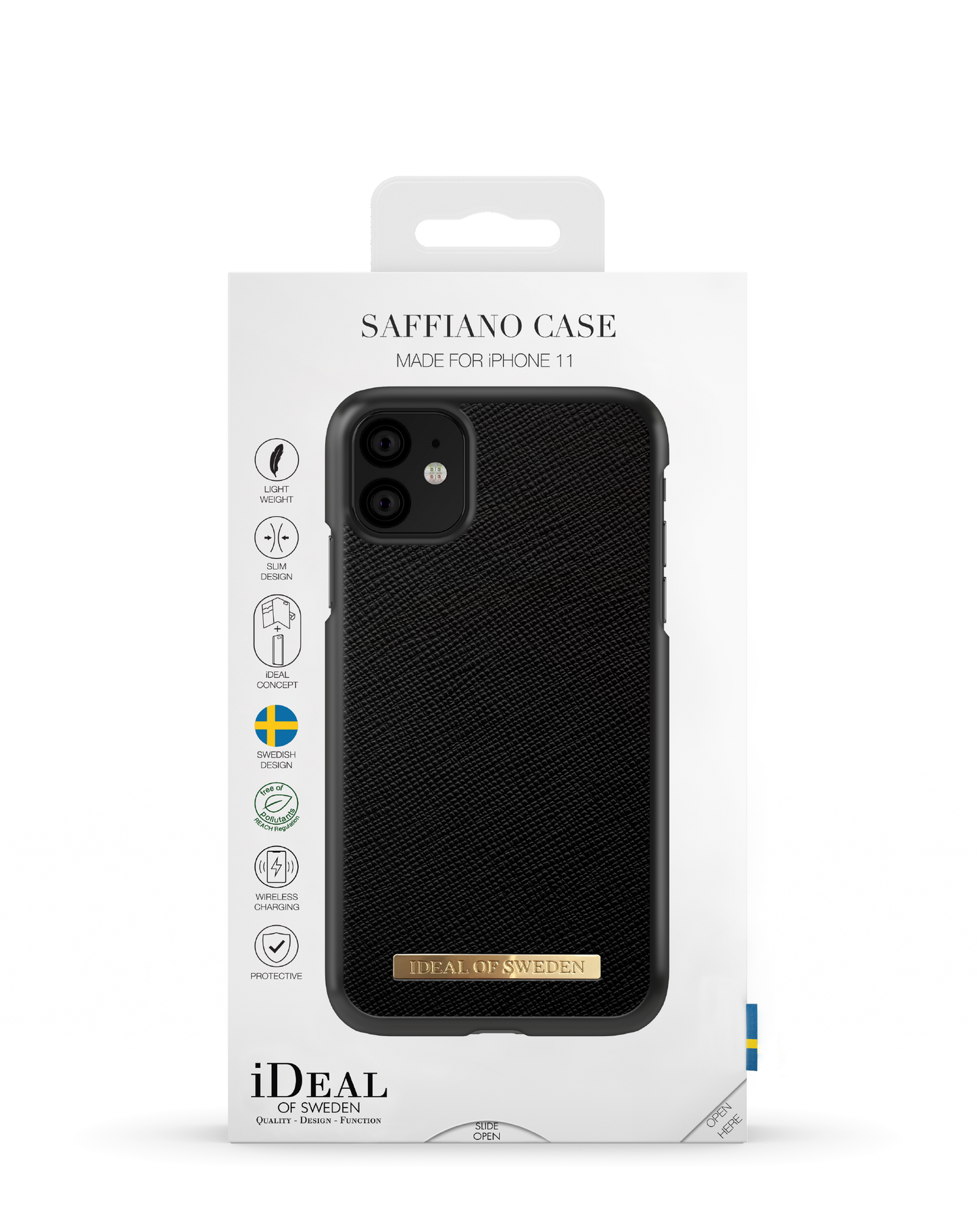 iDeal Of Sweden iPhone 11 Fashion Case Saffiano, Black