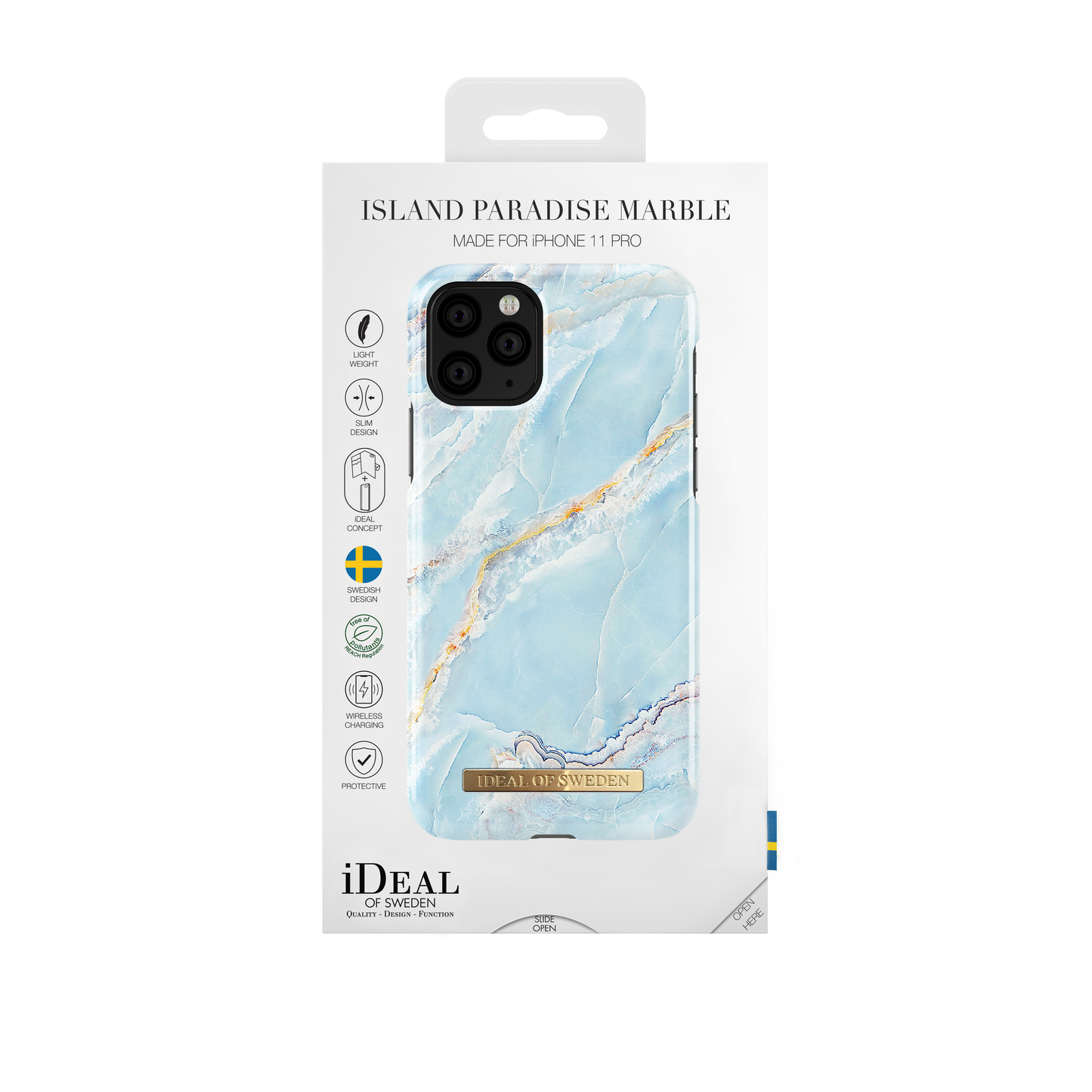 iDeal Of Sweden iPhone 11 Pro Fashion Case 2019, Island Paradise Marble