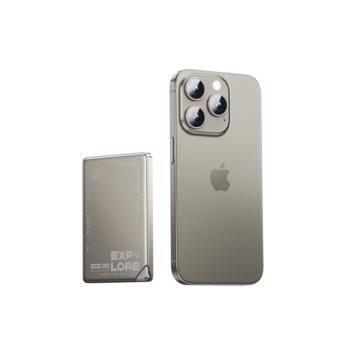 WiWU P019 Ultra-Thin Power Bank 5000mAh, Titanium Alloy