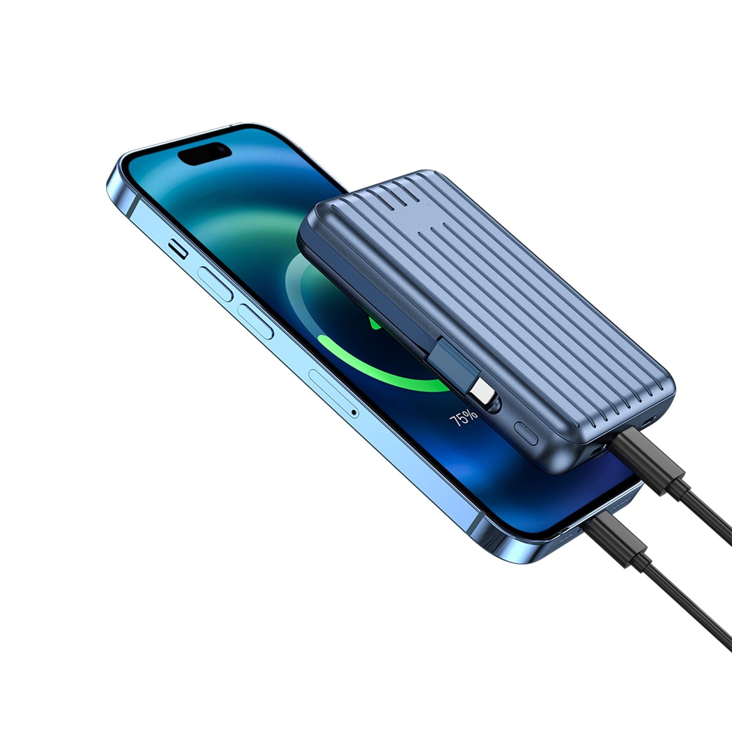 WiWU PP03 Trunk Magnetic Power Bank 10000mAh, Blue