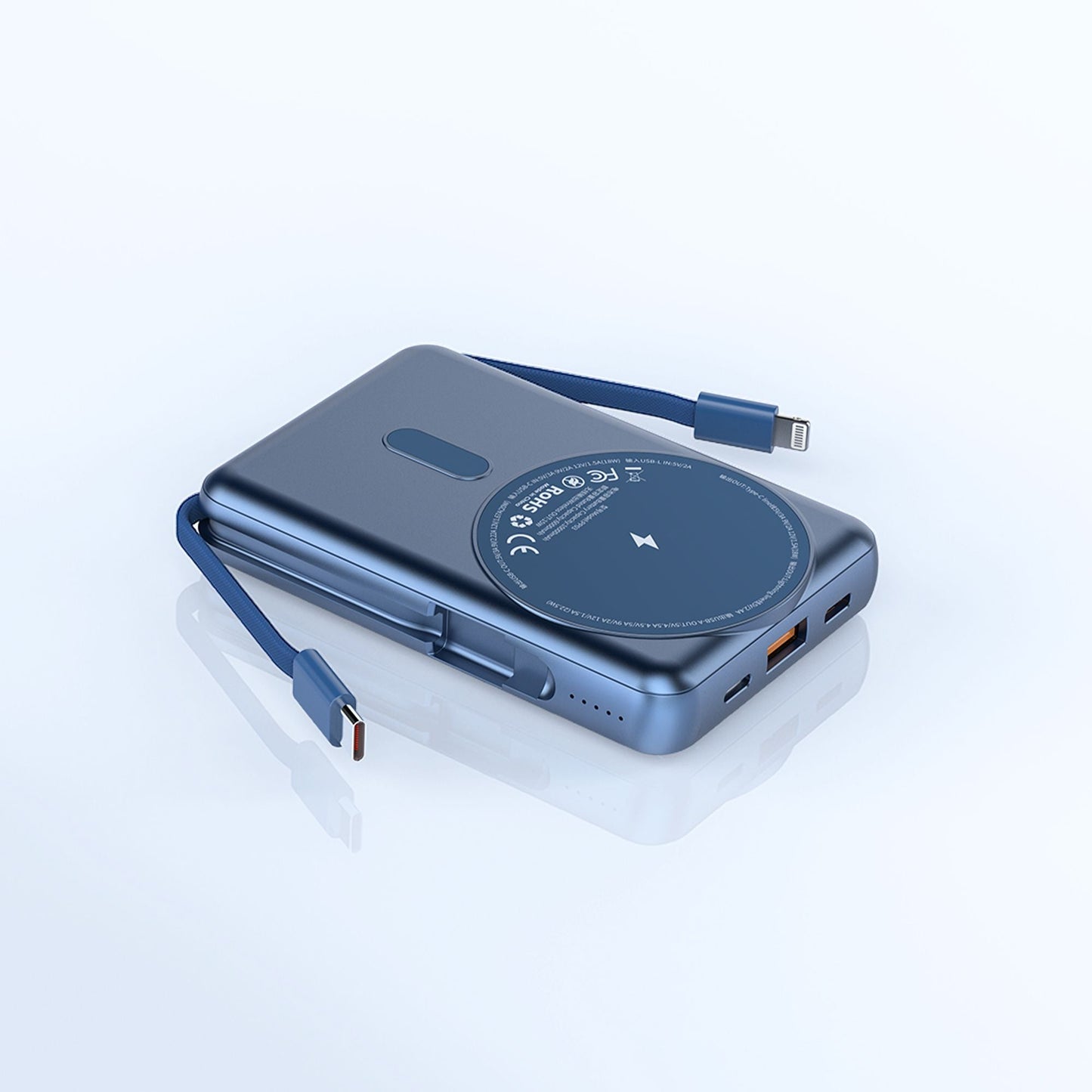 WiWU PP03 Trunk Magnetic Power Bank 10000mAh, Blue
