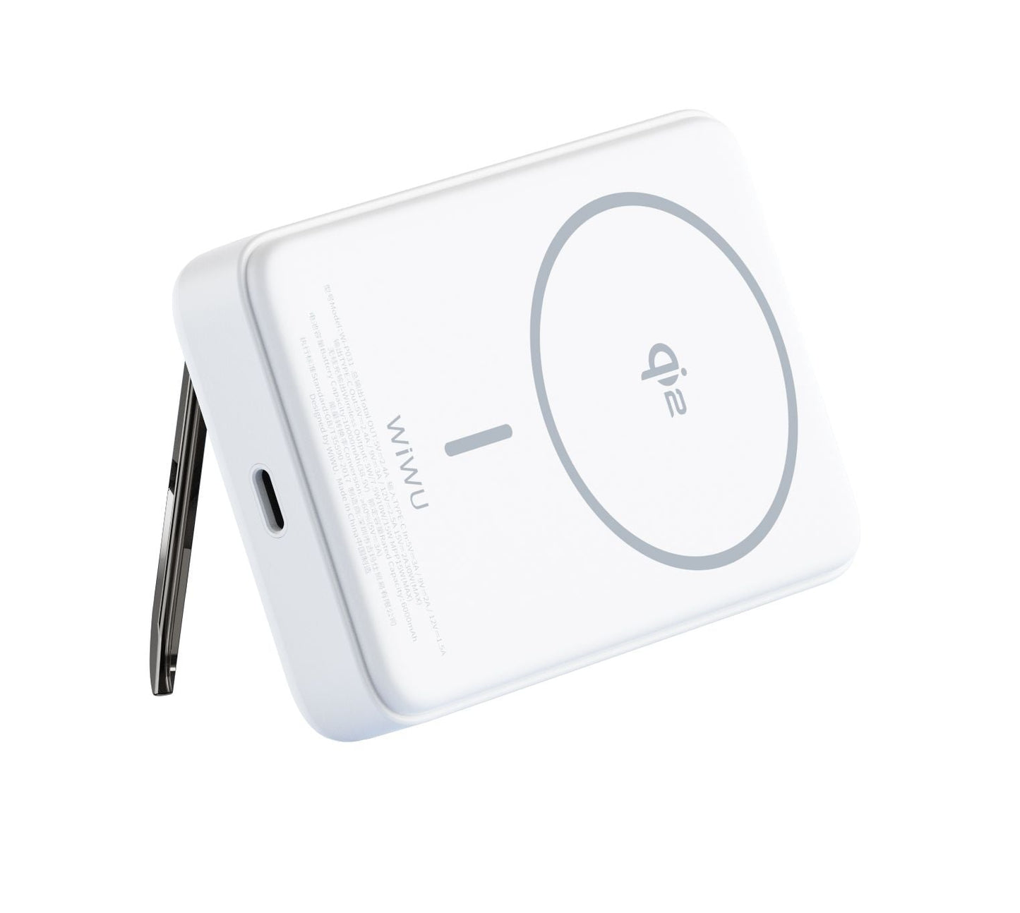 WiWU P031 Magnetic Power Bank 10000mAh, White