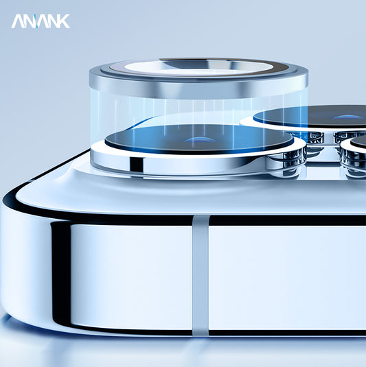 Anank iPhone 13 Pro/13 Pro Max AR Circle Lens Guard, Flamed Titanium