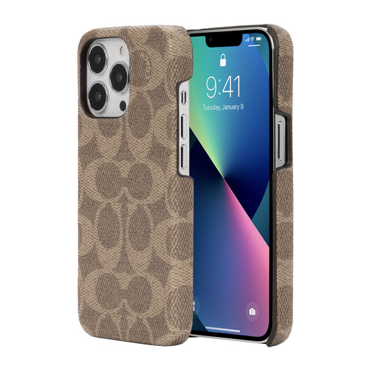 Coach iPhone 13 Pro Slim Wrap, Signature C Khaki