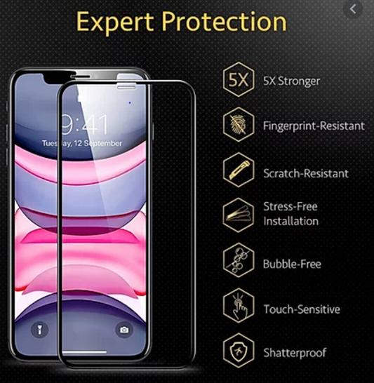 322150-Comma iPhone 11/XR Tempered Glass, Full Scree