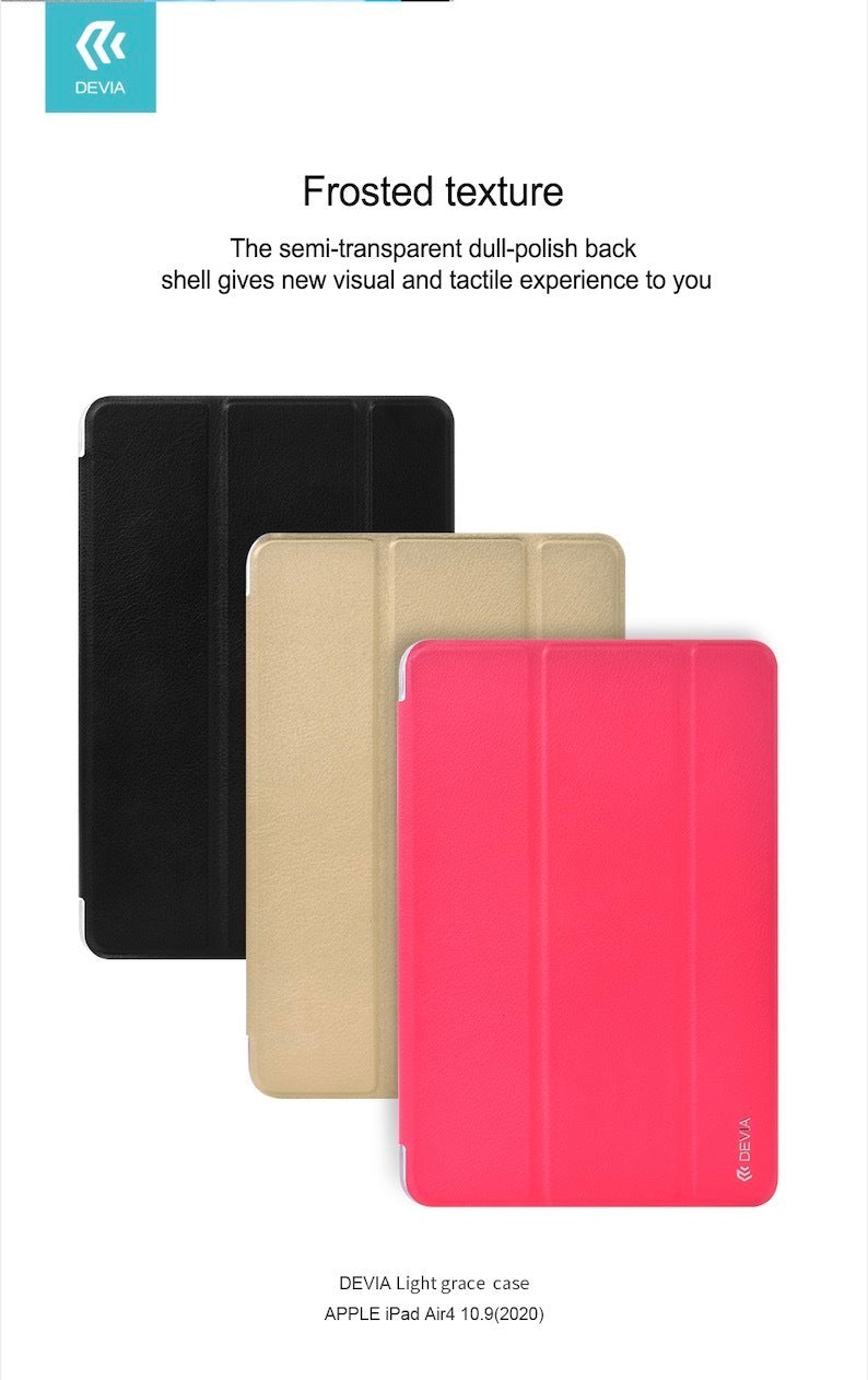Devia iPad Air 4 10.9" Light Grace Case, Black