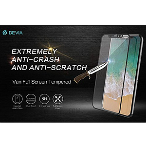 306594-Devia iPhone 7/8 Tempered Glass Anti-Glare, Whi