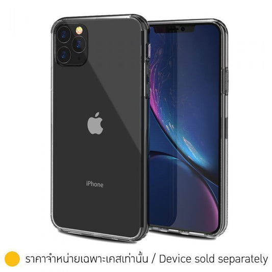 JTLegend iPhone 11 Pro Max Hybrid Cushion PC+TPU Case, Crystal Black