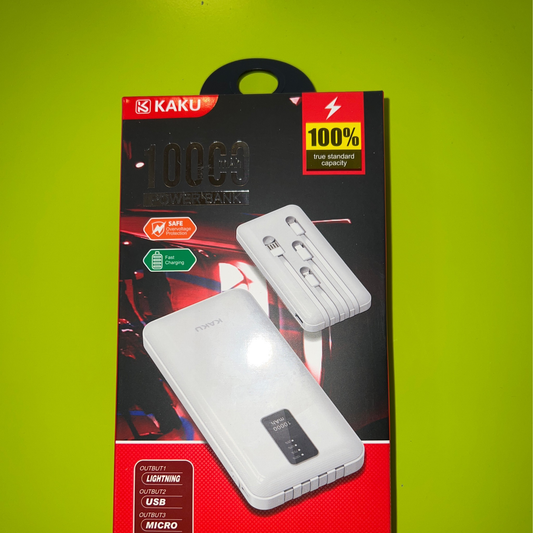 6921042115894-Kaku KSC-457 SENPU 10000mAh Power bank, White