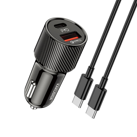 Kaku PD+QC3.0 Car Charger Set (Type-C To Type-C) KSC-678 Ruilian