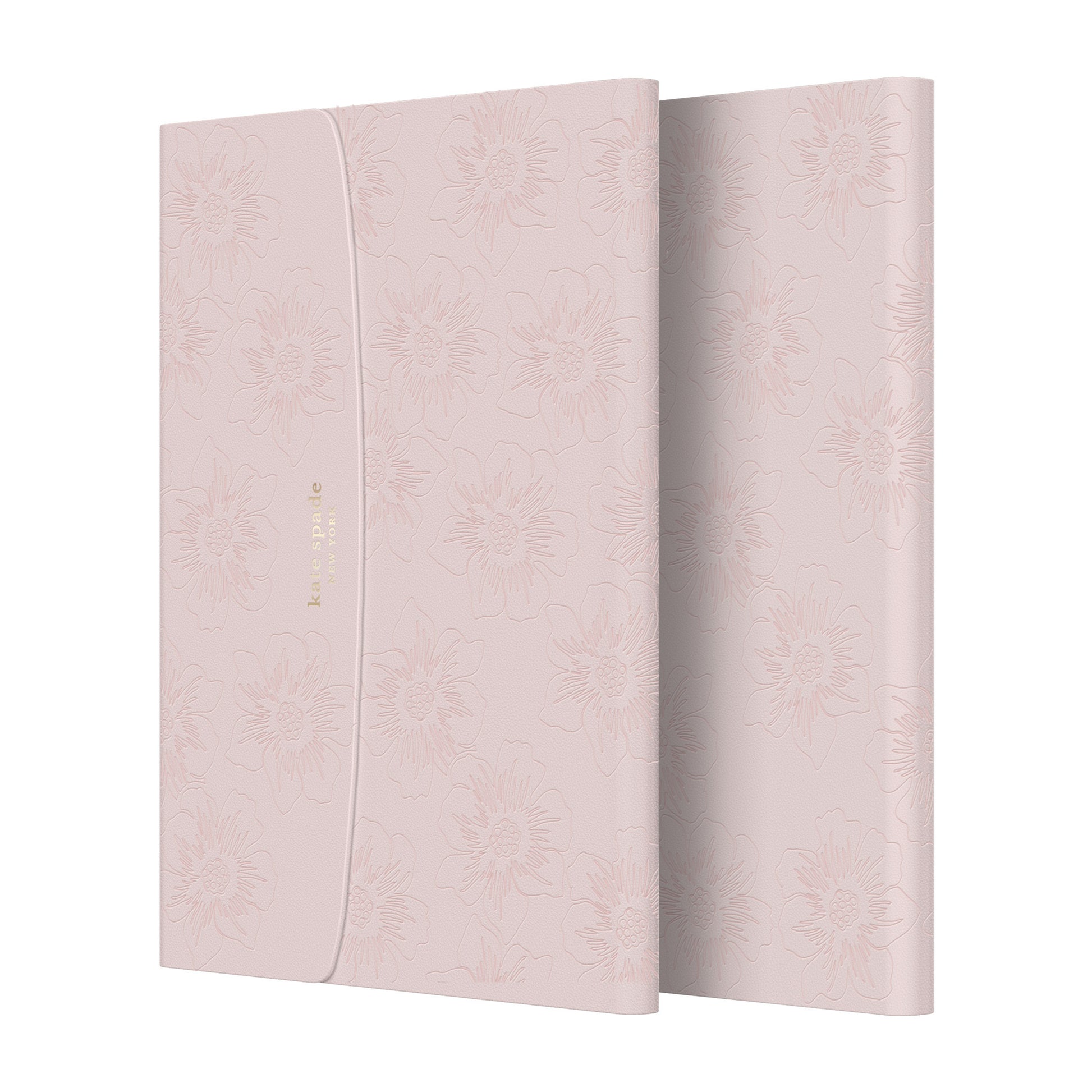 KSNY iPad 7/8/9 10.2 Envelope Folio, Reverse Hollyhock/Pale Vellum PU/Gold