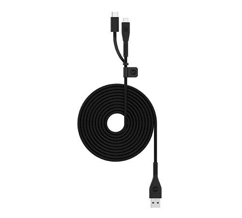 Mophie USB-C to USB-A Pro Switch-Tip-Cable (2 Meter), Black