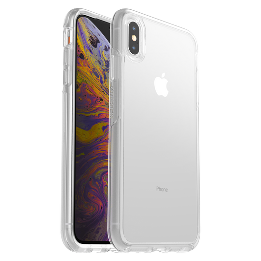OtterBox iPhone Xs Max Symmetry Clear Series, Graphic That Willow Do (Glitter/Cl