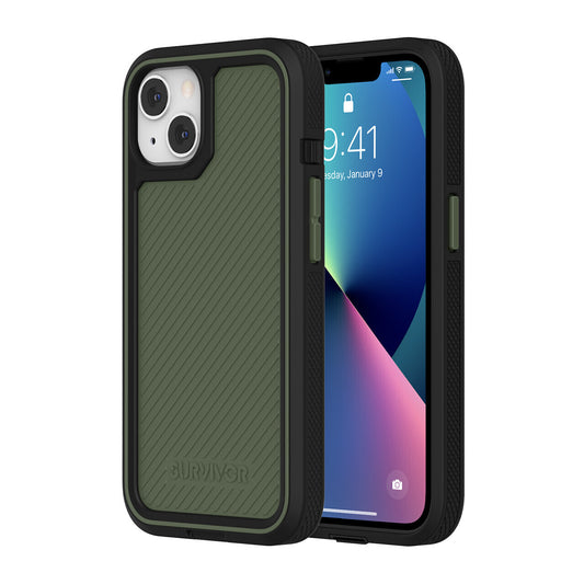 Survivor iPhone 13 Earth, Black/Wild Fern