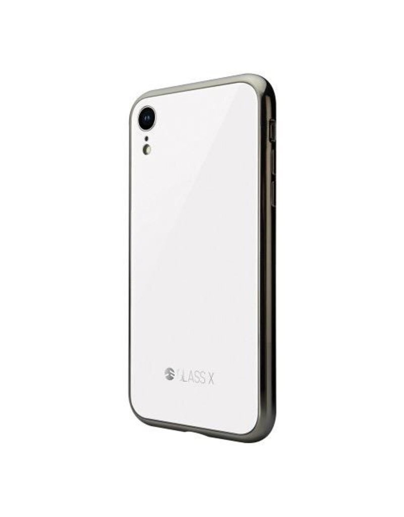 560154-SwitchEasy iPhone XR Glass X TPU+Glass Case, White