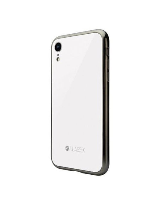 560154-SwitchEasy iPhone XR Glass X TPU+Glass Case, White