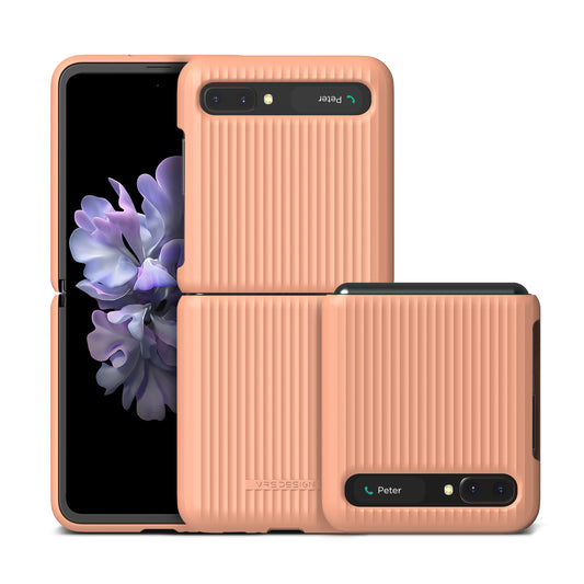 VRS Design Samsung Galaxy Z Flip Damda Slate Case, Peach
