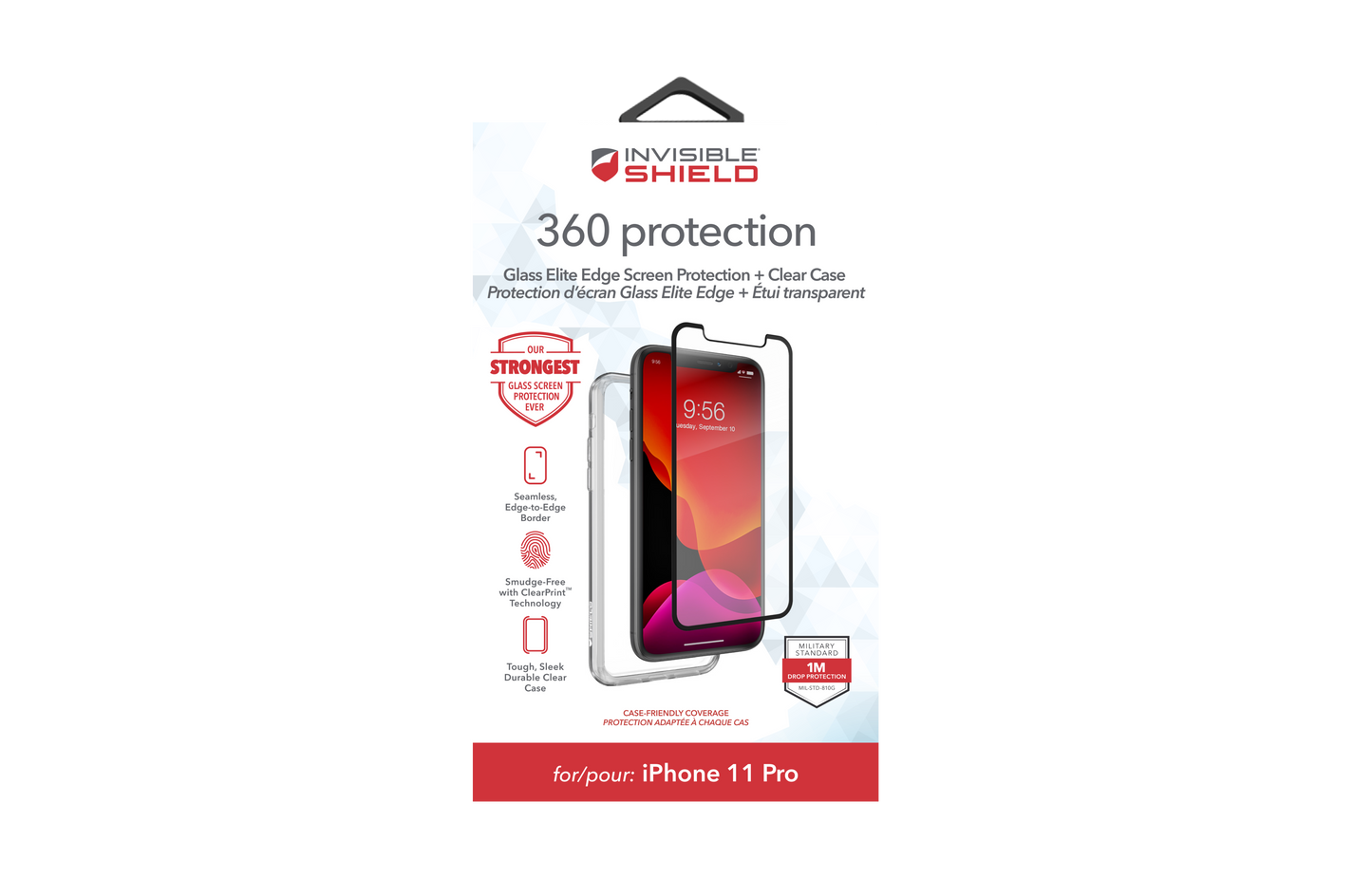 106789-ZAGG InvisibleShield iPhone 11 Pro/ Xs Glass E