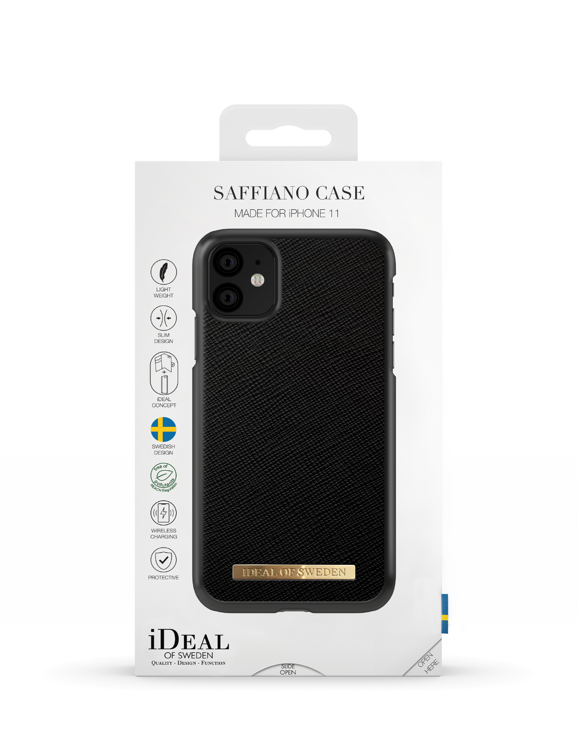 iDeal Of Sweden iPhone 11 Fashion Case Saffiano, Black