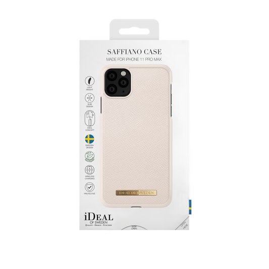 iDeal Of Sweden iPhone 11 Pro Max Fashion Case Saffiano, Beige