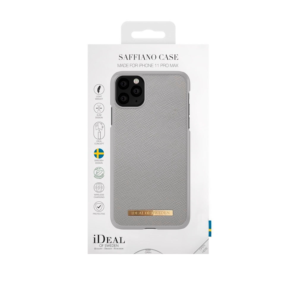 iDeal Of Sweden iPhone 11 Pro Max Fashion Case Saffiano, Light Grey
