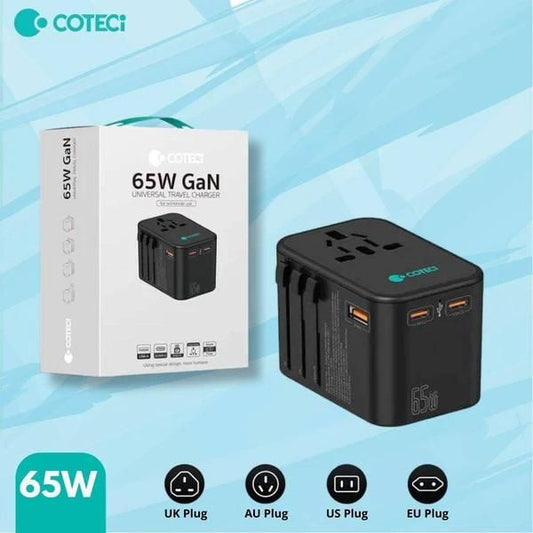 COTECi GaN Universal Travel Charger 65W