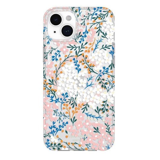 KSNY iPhone 14/15 Plus Protective Hardshell, Multi Floral/Rose/Pacific Green/Cle
