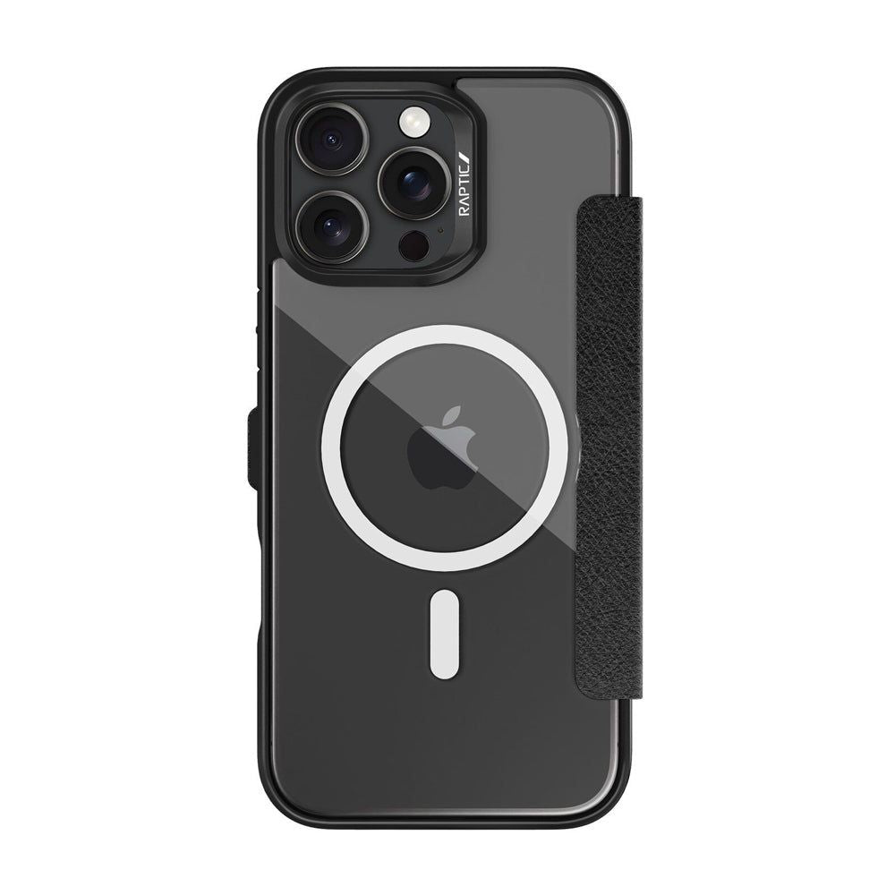 x-doria Raptic iPhone 16 Pro Urban Folio MagSafe Case, Black