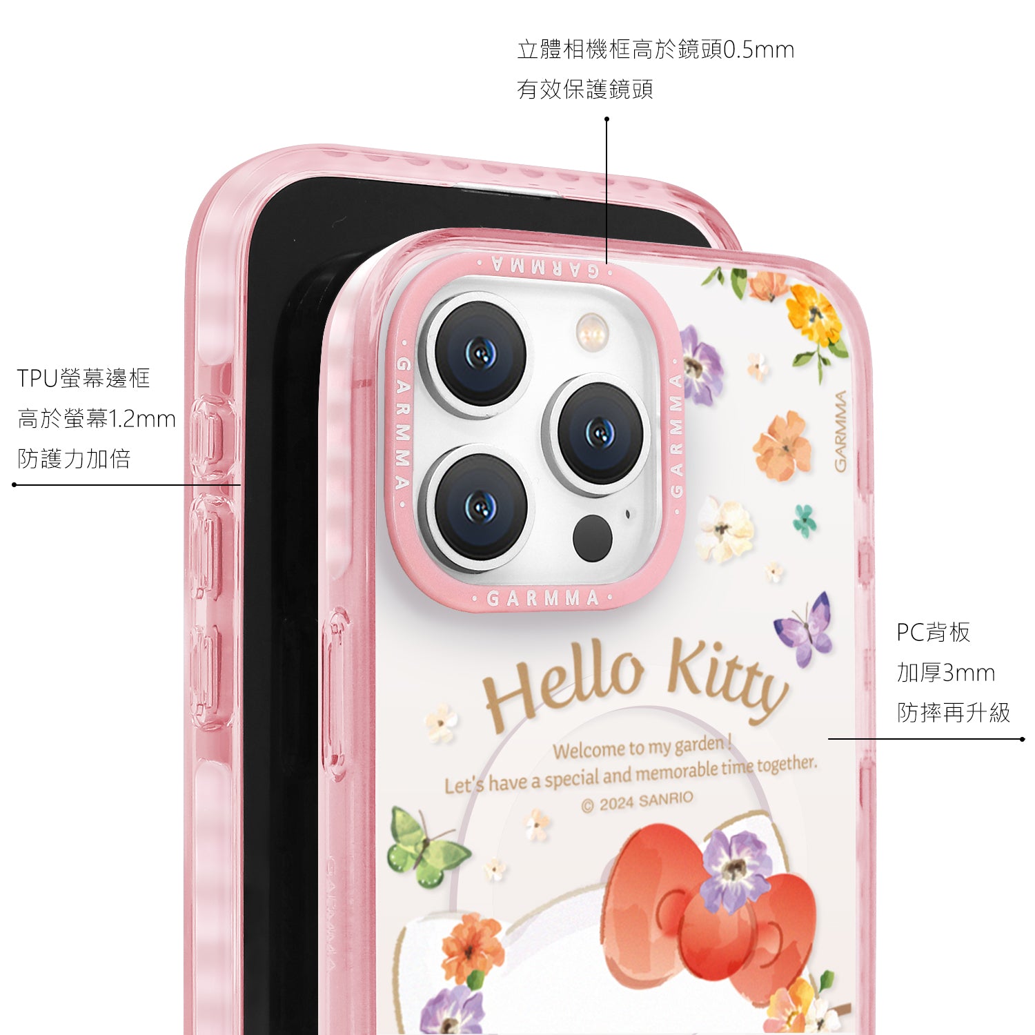 Sanrio iPhone 16 Pro MagSafe Case, KT Flower