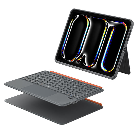 WiWU MK5 iPad Air 13 Combo 3 in 1 Case+Cover+Keyboard, Grey