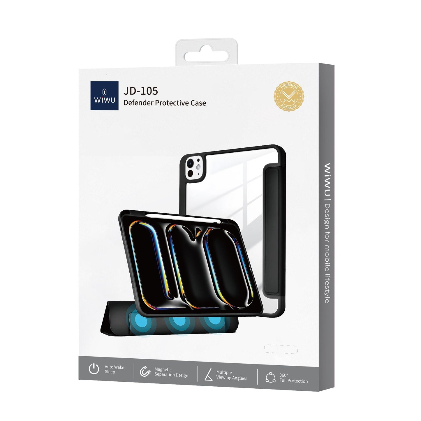 Wiwu Defender Case JD-105 for iPad Air, 10.9/11 Black
