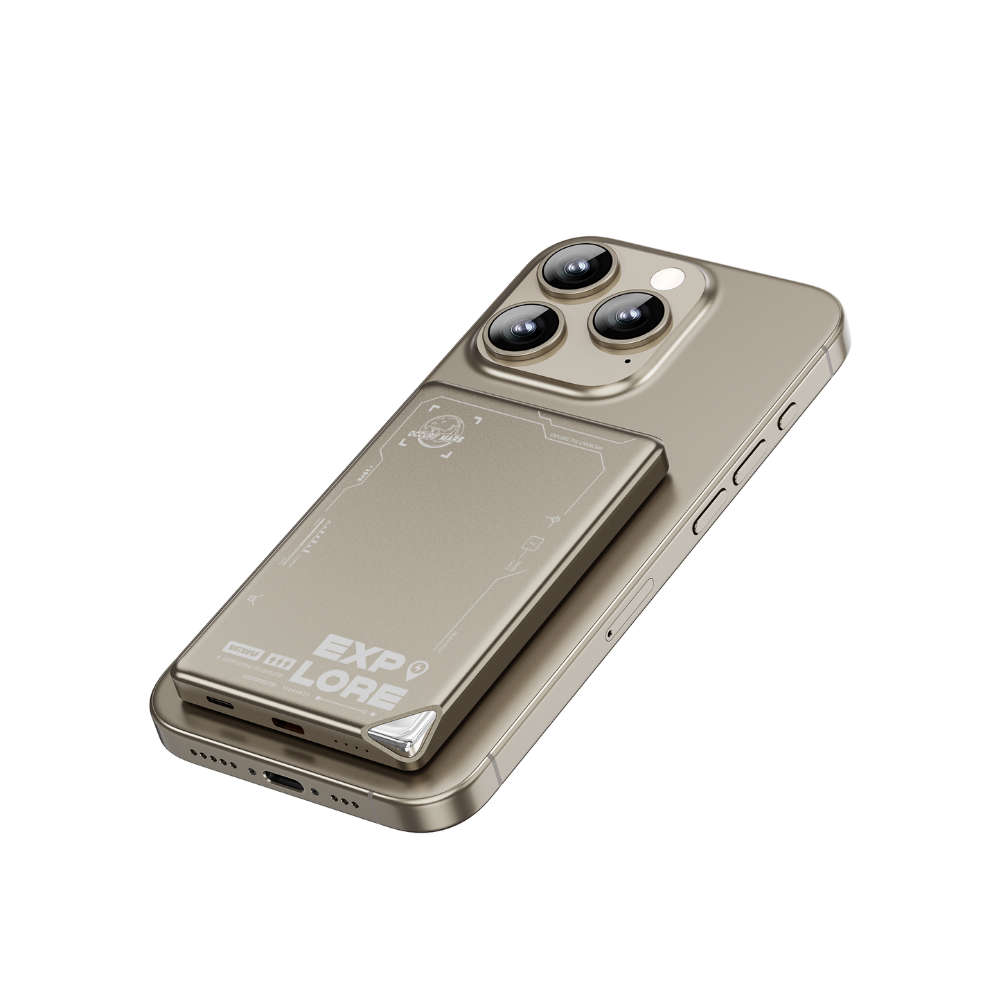 WiWU P019 Ultra-Thin Power Bank 5000mAh, Titanium Alloy