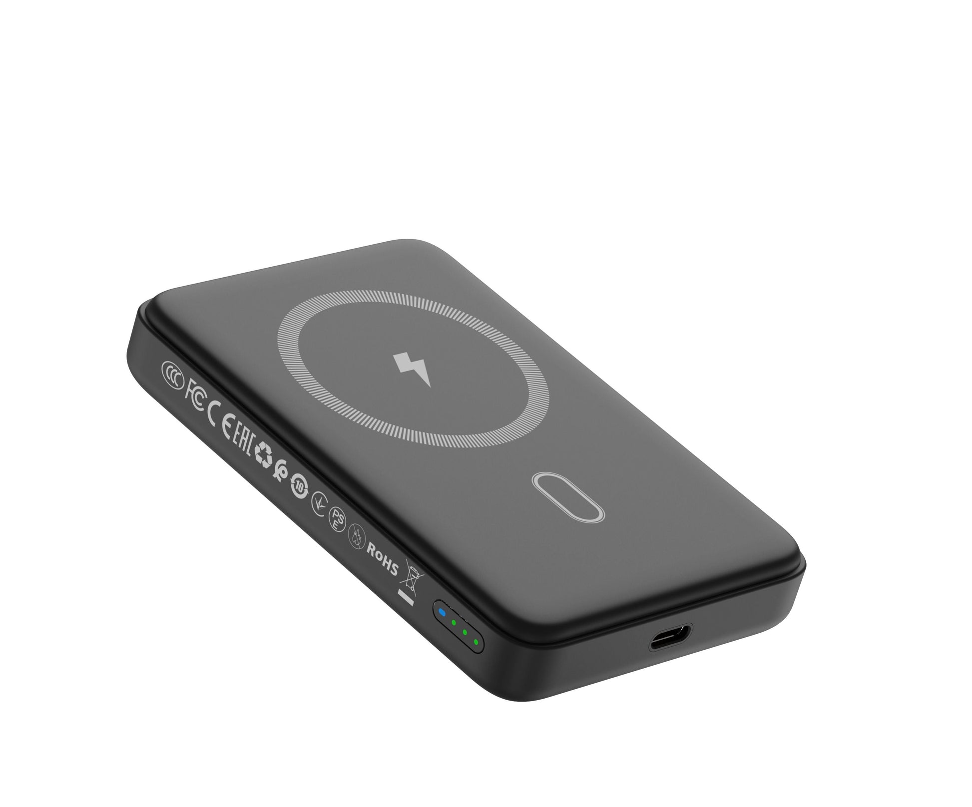 WiWU P043 Qi2 Magnetic Power Bank 10000mAh, Black