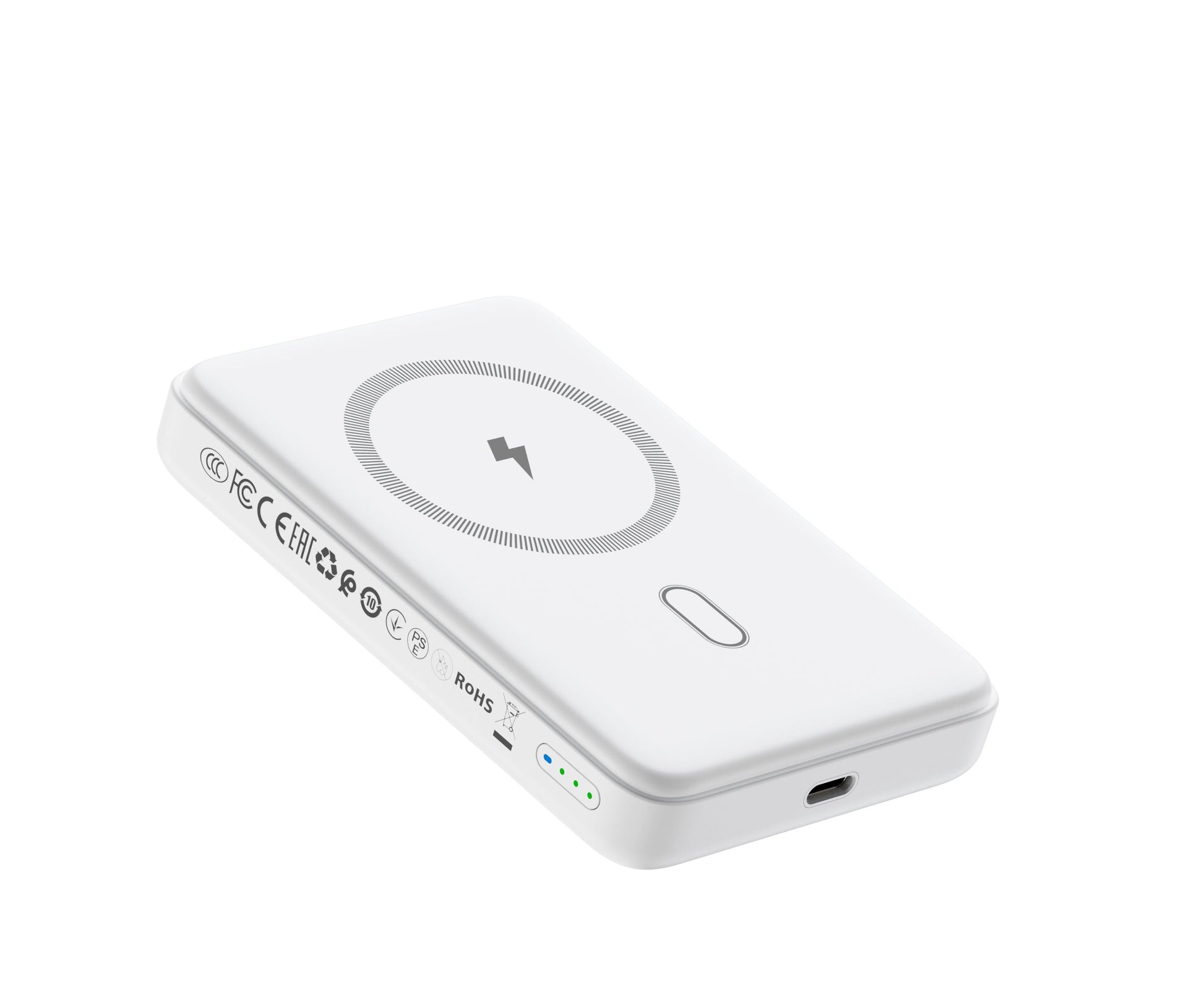 WiWU P043 Qi2 Magnetic Power Bank 10000mAh, White