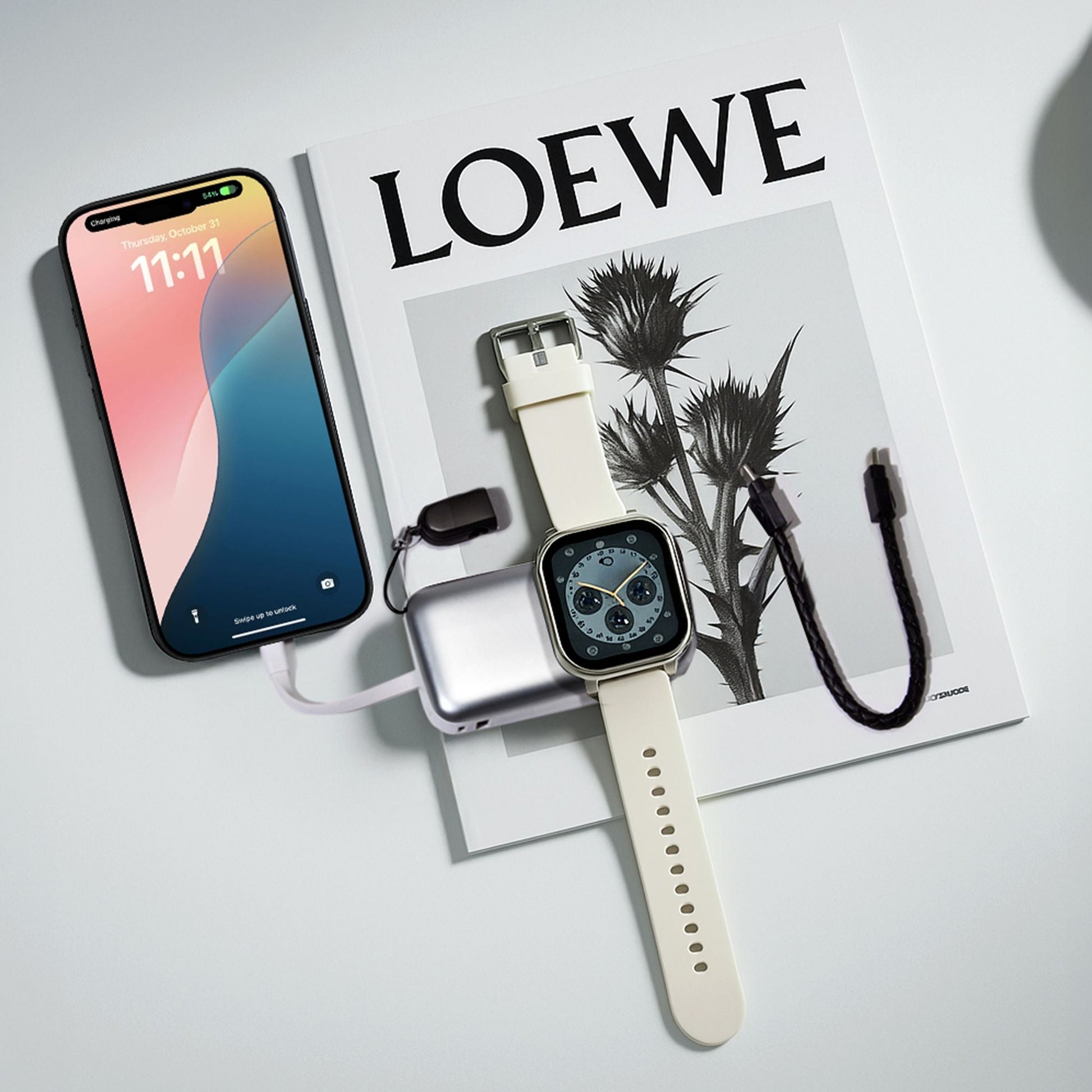 WiWU P027 Elite Power Bank 10000mAh, Silver