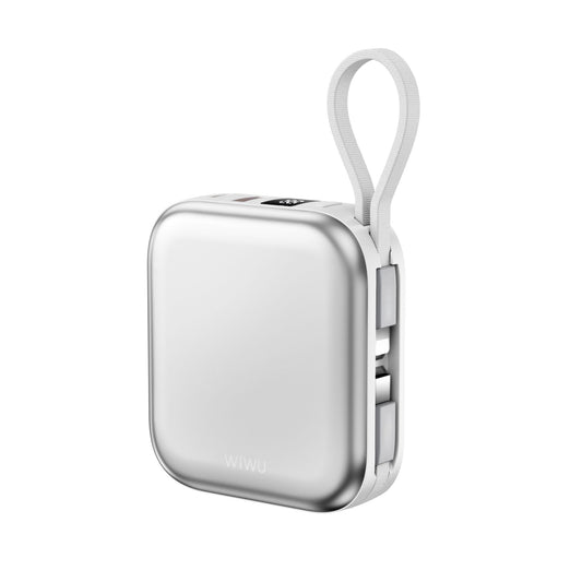 WiWU P055 Cube 3 in 1 Power Bank 10000mAh, Grey