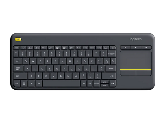 Logitech K400 Plus Wireless Touch Keyboard, Black